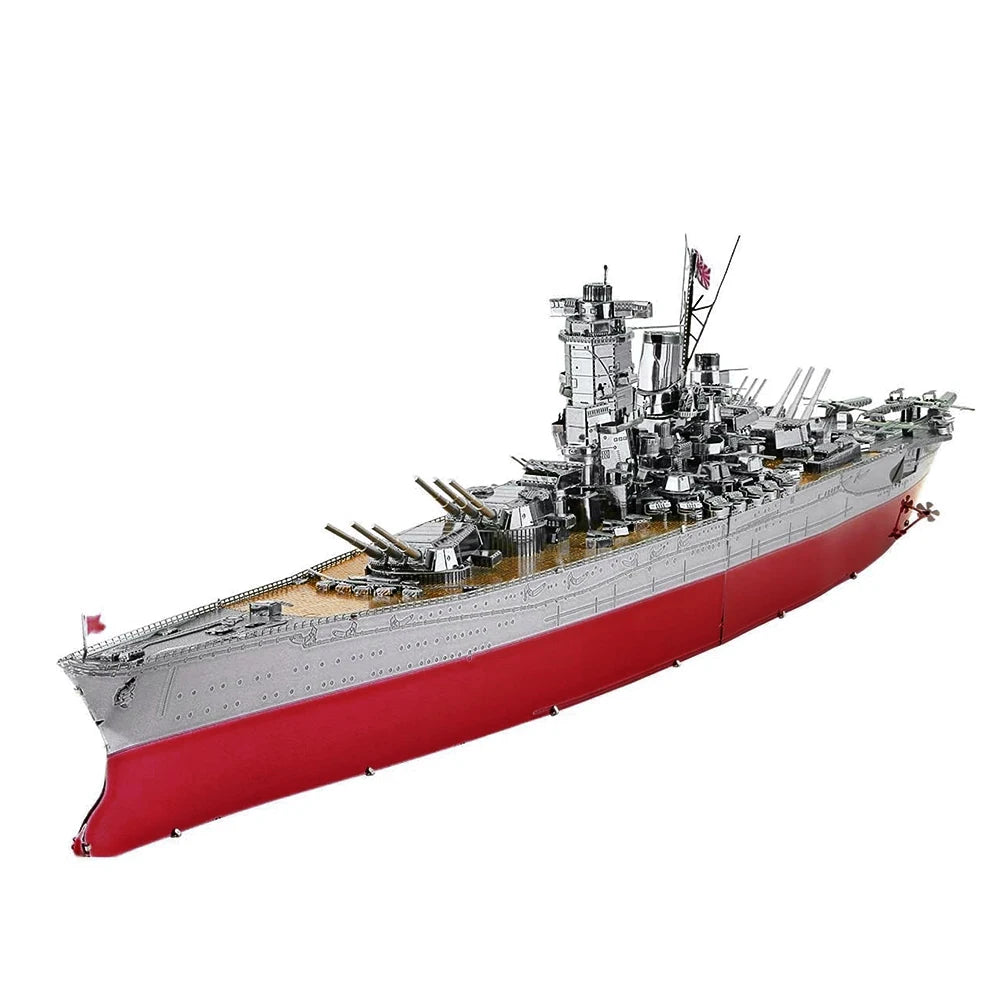 بيسكول لغز ثلاثية الأبعاد نموذج سفينة حربية معدنية أطقم HMS هود ريشيليو نموذج باخرة بانوراما لعب للمراهقين دعابة الدماغ
